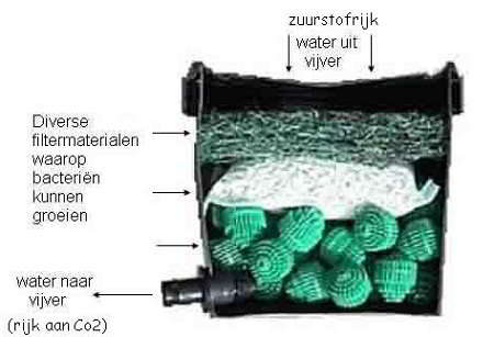 Werking vijverfilter