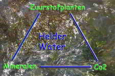 Driehoek van helder water